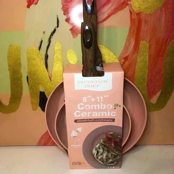 🎀🔥Phantom Chef Pink Frying Pan set🌸🌷🎀🦩 - Picture 13 of 15